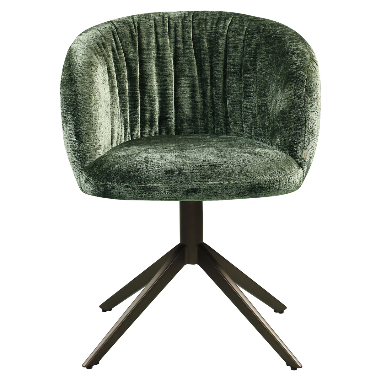 Eetkamerstoel Cassi sage chenille swivel