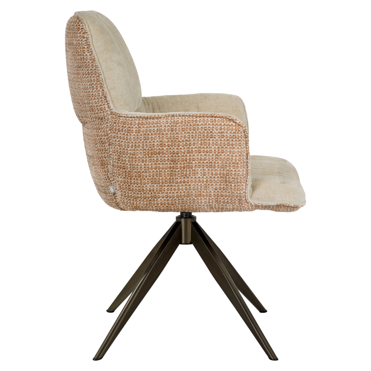 Eetkamerstoel Chase ginger jacquard swivel van Richmond Interiors – Luxe comfort op maat van PureWonen. Vraag naar de beste prijs.