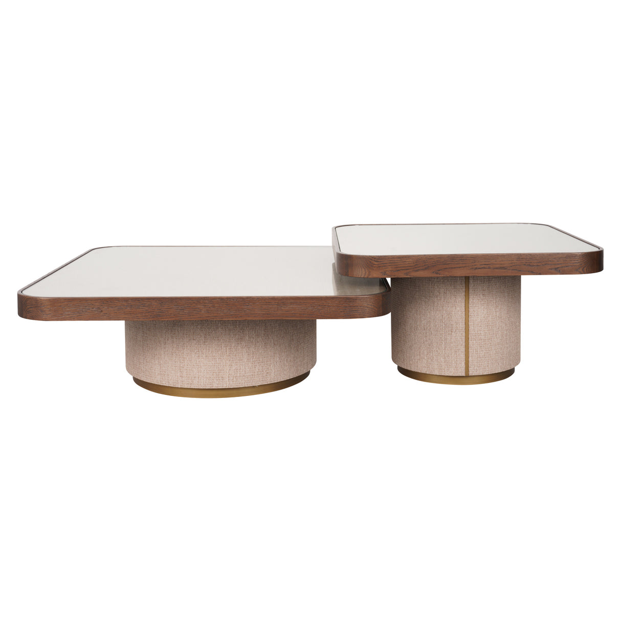 Salontafel Willox brown including glass (Set of 2) van Richmond Interiors – Luxe comfort op maat van PureWonen. Vraag naar de beste prijs.