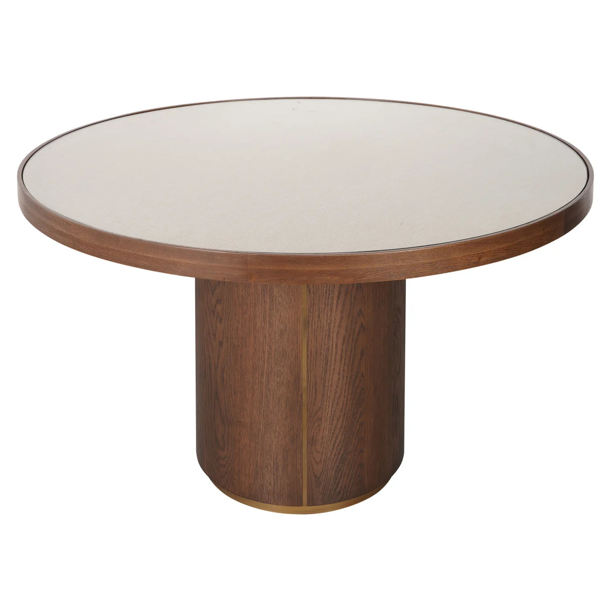 Eettafel Willox brown 130Ø including glass