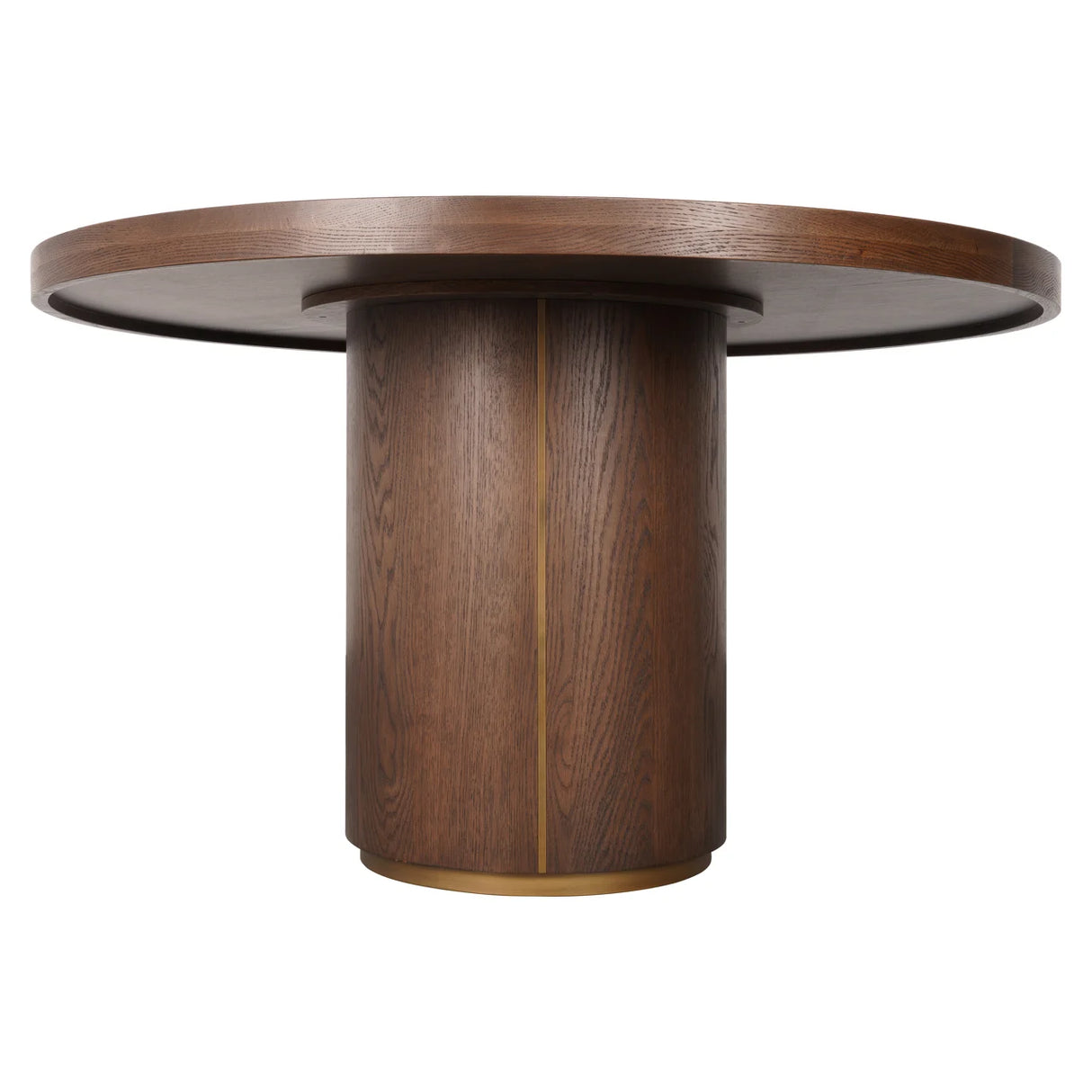 Eettafel Willox brown 130Ø including glass