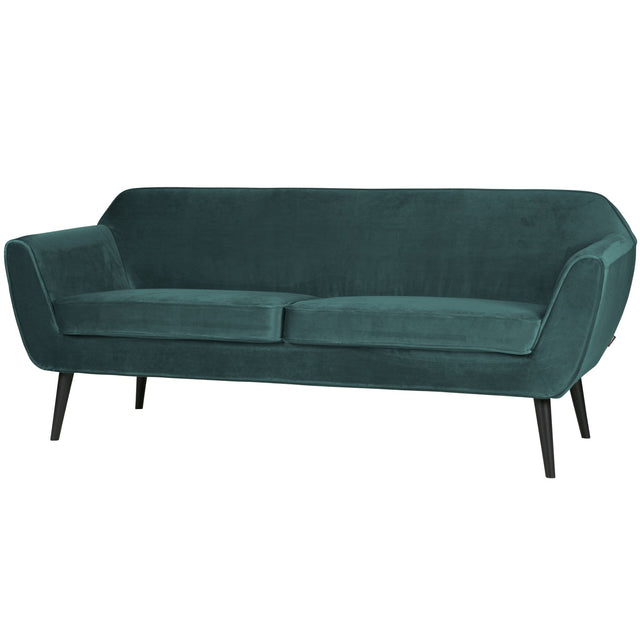 Rocco Sofa 187 Cm Fluweel Teal van WOOOD – Luxe comfort op maat van PureWonen. Vraag naar de beste prijs.
