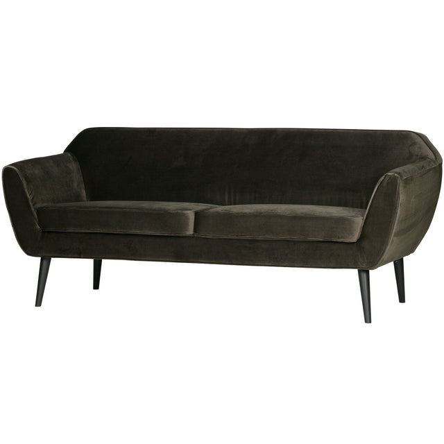 Rocco Sofa 187 Cm Fluweel Warm Groen van WOOOD – Luxe comfort op maat van PureWonen. Vraag naar de beste prijs.
