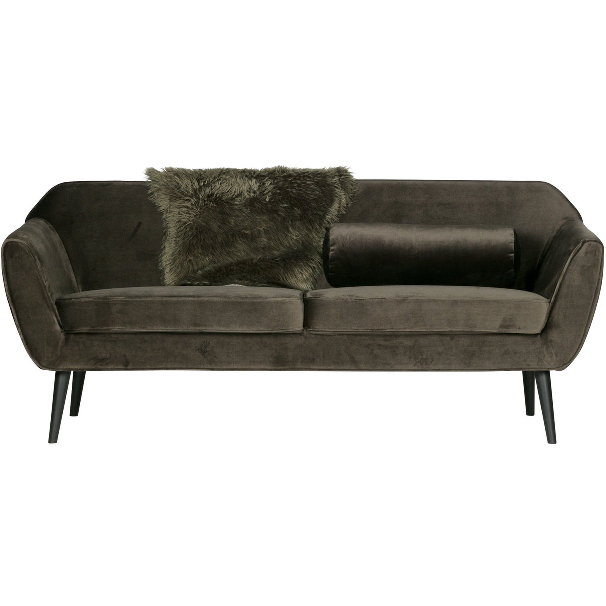 Rocco Sofa 187 Cm Fluweel Warm Groen van WOOOD – Luxe comfort op maat van PureWonen. Vraag naar de beste prijs.