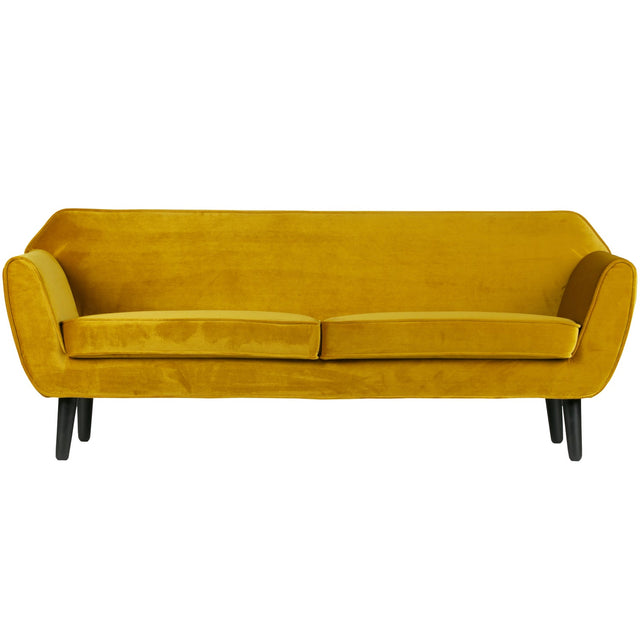 Rocco Sofa 187 Cm Fluweel Oker van WOOOD – Luxe comfort op maat van PureWonen. Vraag naar de beste prijs.