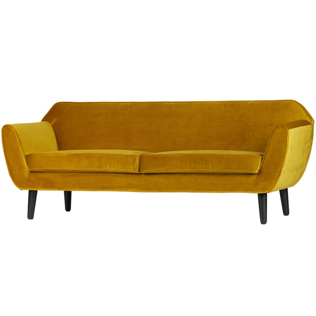 Rocco Sofa 187 Cm Fluweel Oker van WOOOD – Luxe comfort op maat van PureWonen. Vraag naar de beste prijs.