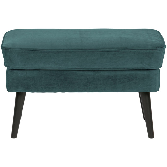Rocco Hocker Fluweel Teal van WOOOD – Luxe comfort op maat van PureWonen. Vraag naar de beste prijs.