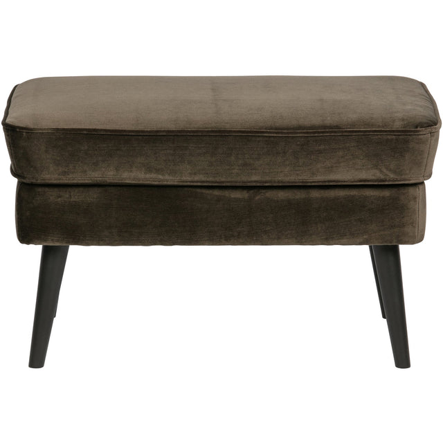 Rocco Hocker Fluweel Warm Groen van WOOOD – Luxe comfort op maat van PureWonen. Vraag naar de beste prijs.