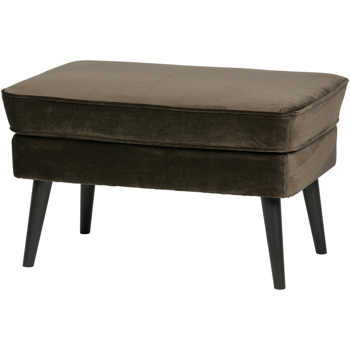 Rocco Hocker Fluweel Warm Groen van WOOOD – Luxe comfort op maat van PureWonen. Vraag naar de beste prijs.