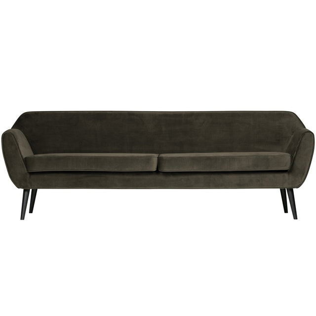 Rocco Xl Sofa 230 Cm Fluweel Warm Groen van WOOOD – Luxe comfort op maat van PureWonen. Vraag naar de beste prijs.