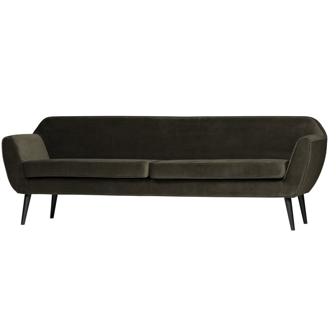 Rocco Xl Sofa 230 Cm Fluweel Warm Groen van WOOOD – Luxe comfort op maat van PureWonen. Vraag naar de beste prijs.
