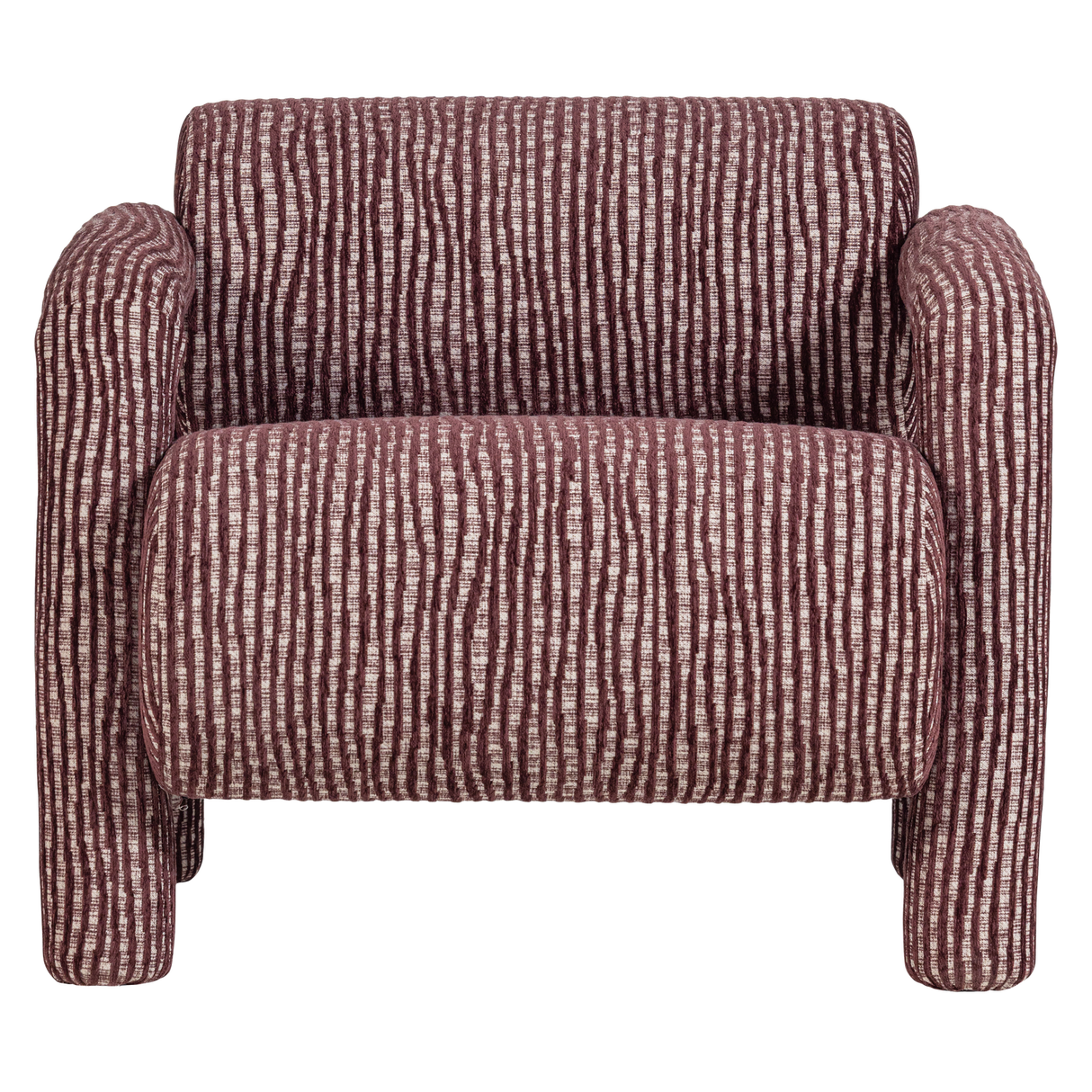 Lenny Fauteuil Met Dessin Bordeauxrood
