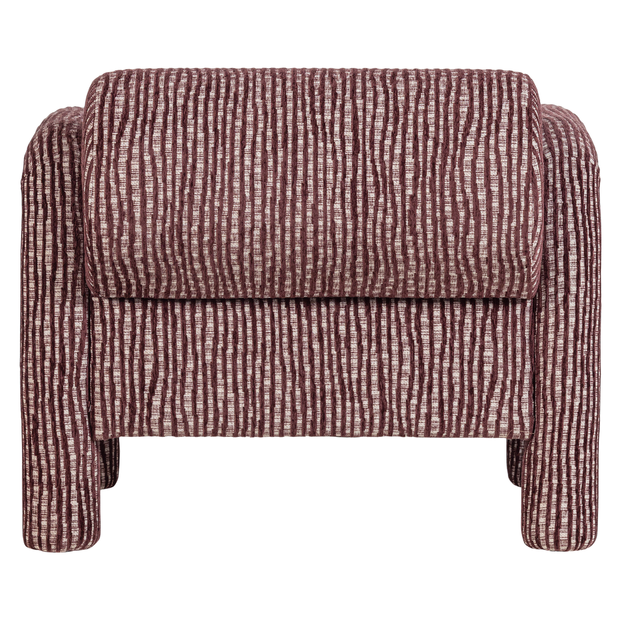 Lenny Fauteuil Met Dessin Bordeauxrood