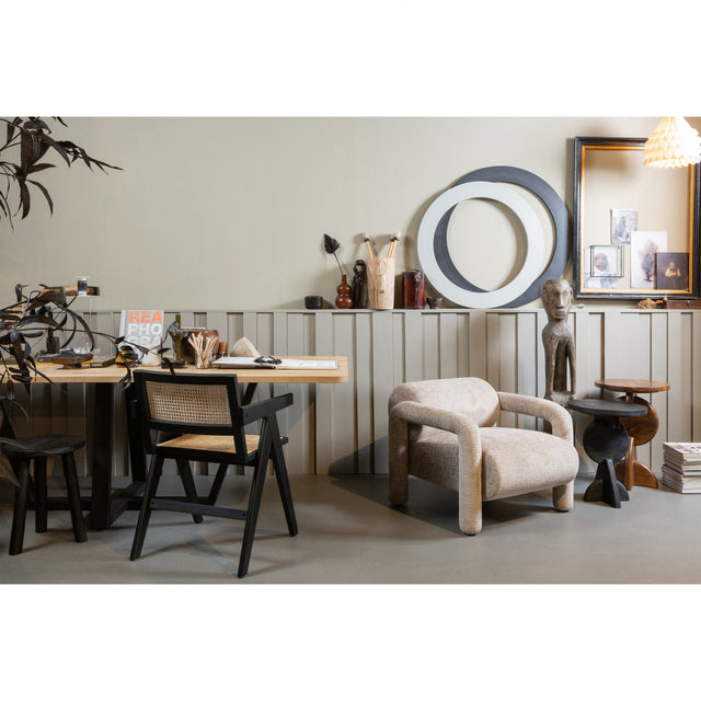 Gunn Eetkamerstoel Rattan / Hout Zwart van WOOOD – Luxe comfort op maat van PureWonen. Vraag naar de beste prijs.