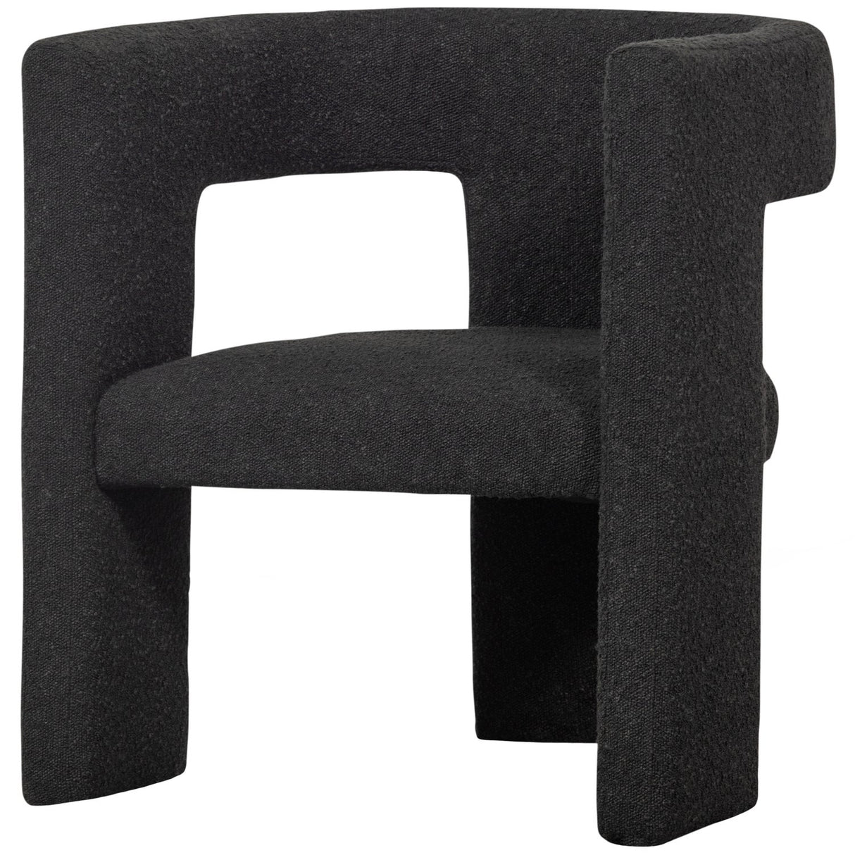 Tiwa Fauteuil Boucle Donkergrijs van WOOOD – Luxe comfort op maat van PureWonen. Vraag naar de beste prijs.