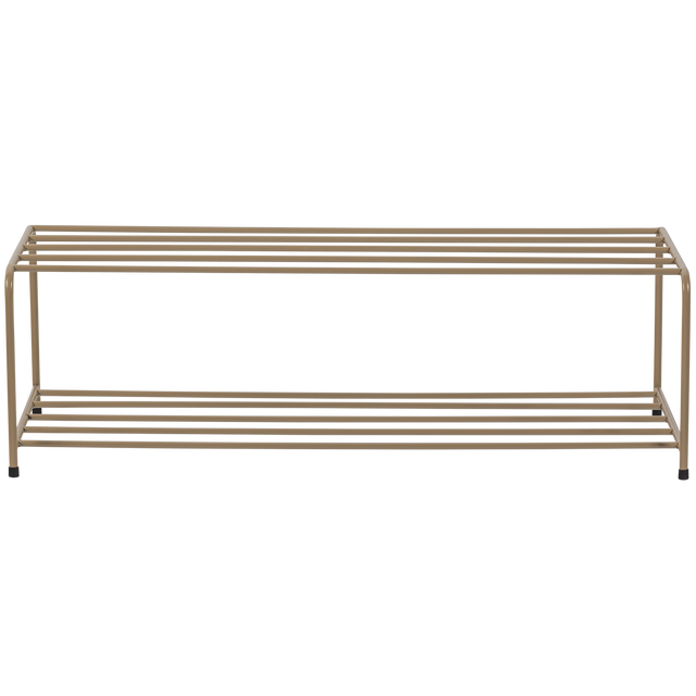 Josse Staand Schoenenrek Metaal Militair Bruin van WOOOD – Luxe comfort op maat van PureWonen. Vraag naar de beste prijs.