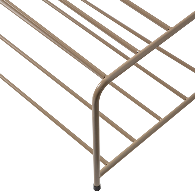 Josse Staand Schoenenrek Metaal Militair Bruin van WOOOD – Luxe comfort op maat van PureWonen. Vraag naar de beste prijs.