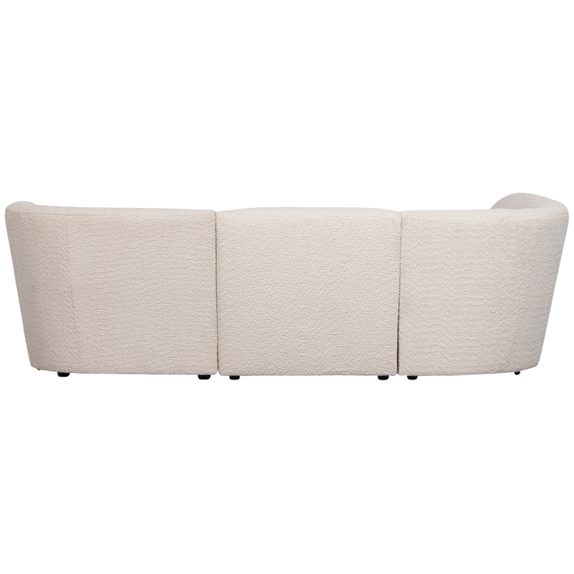 Coco 3 Zits Ronding Links Boucle Creme van WOOOD – Luxe comfort op maat van PureWonen. Vraag naar de beste prijs.