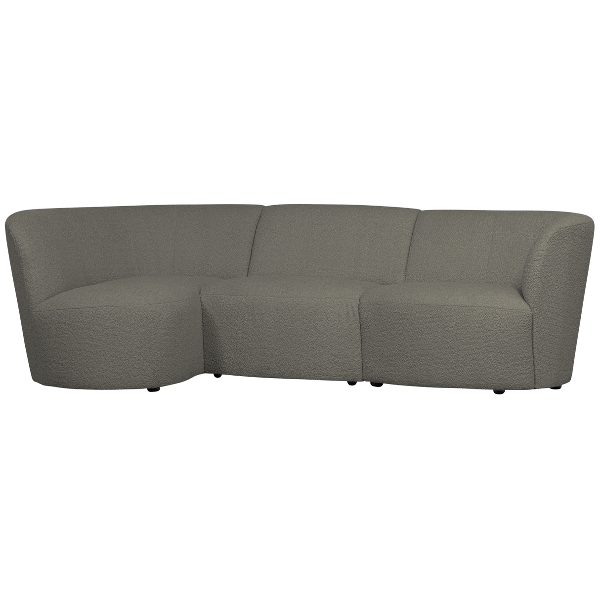 Coco 3 Zits Ronding Links Boucle Warm Groen van WOOOD – Luxe comfort op maat van PureWonen. Vraag naar de beste prijs.