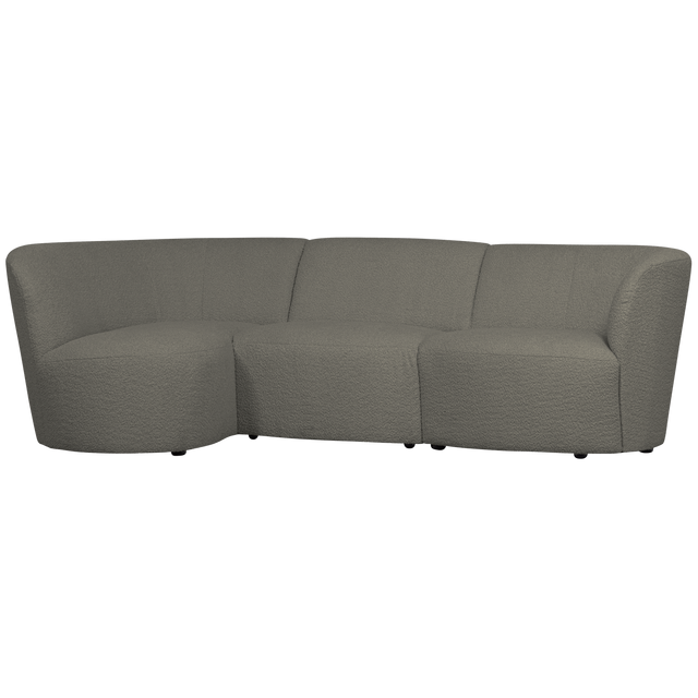 Coco 3 Zits Ronding Links Boucle Warm Groen van WOOOD – Luxe comfort op maat van PureWonen. Vraag naar de beste prijs.