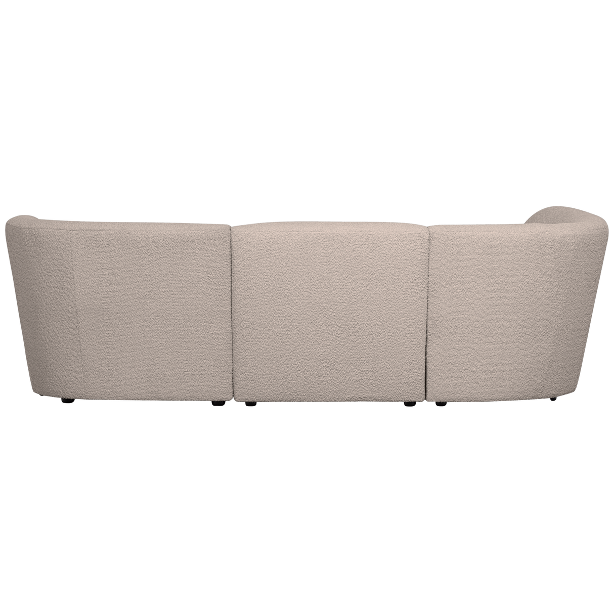 Coco 3 Zits Ronding Links Boucle Zand van WOOOD – Luxe comfort op maat van PureWonen. Vraag naar de beste prijs.