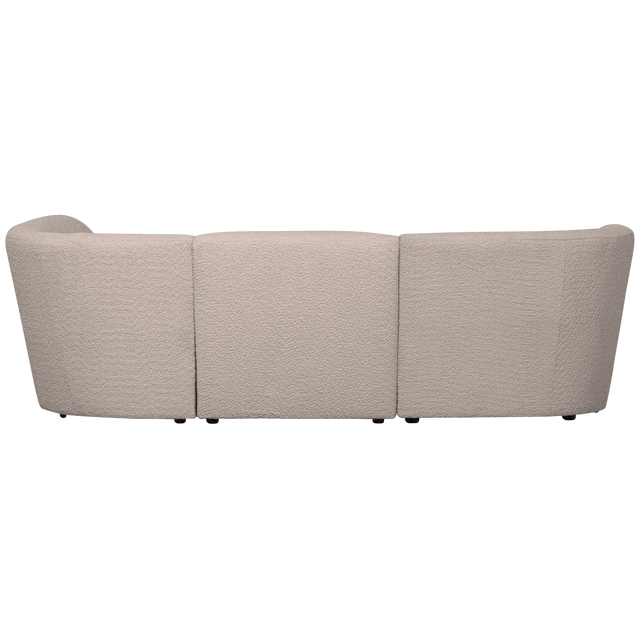 Coco 3 Zits Ronding Rechts Boucle Zand van WOOOD – Luxe comfort op maat van PureWonen. Vraag naar de beste prijs.