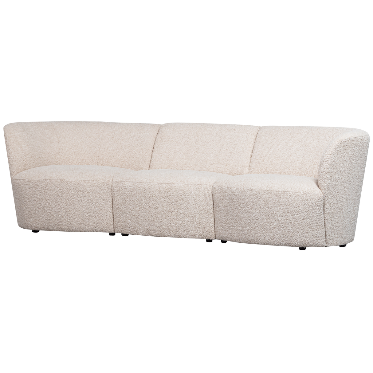 Coco 3 Zits Boucle Creme van WOOOD – Luxe comfort op maat van PureWonen. Vraag naar de beste prijs.