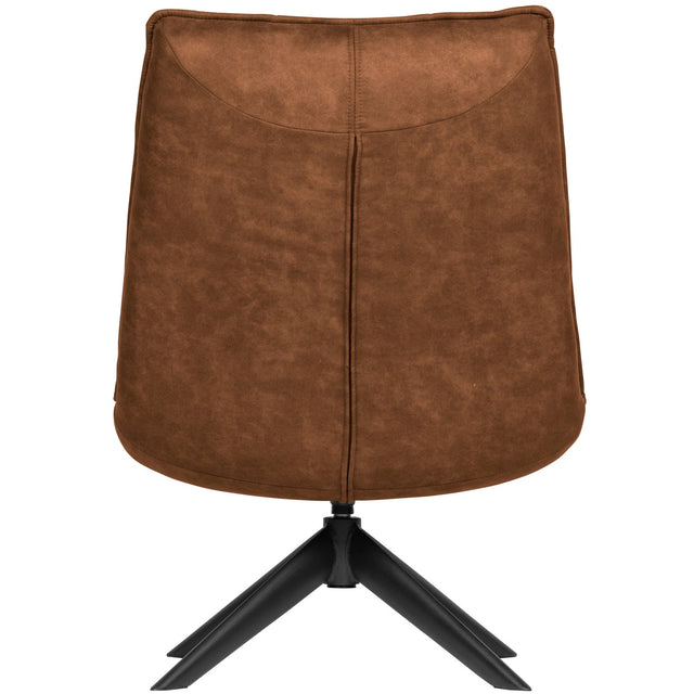 Jouke Draaifauteuil Leerlook Cognac van WOOOD – Luxe comfort op maat van PureWonen. Vraag naar de beste prijs.