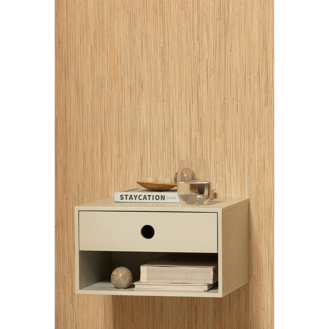 Nancy Hangend Nachtkastje Mist van WOOOD – Luxe comfort op maat van PureWonen. Vraag naar de beste prijs.