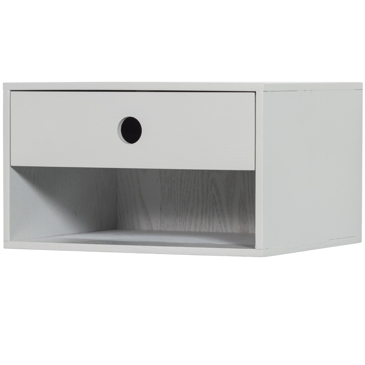 Nancy Hangend Nachtkastje Mist van WOOOD – Luxe comfort op maat van PureWonen. Vraag naar de beste prijs.