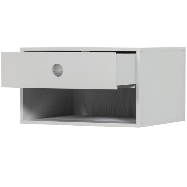 Nancy Hangend Nachtkastje Mist van WOOOD – Luxe comfort op maat van PureWonen. Vraag naar de beste prijs.