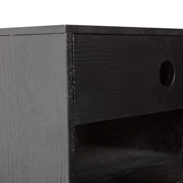 Nancy Hangend Nachtkastje Zwart van WOOOD – Luxe comfort op maat van PureWonen. Vraag naar de beste prijs.