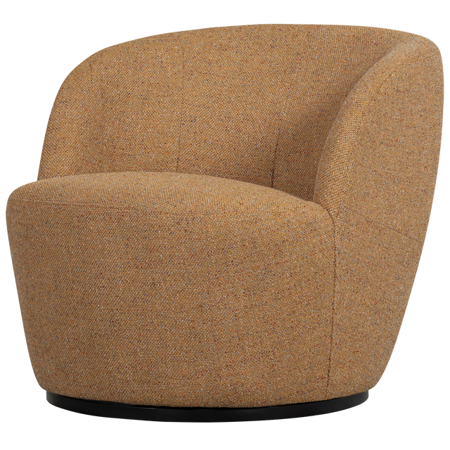 Serra Draaifauteuil Geweven Stof Curry Melange van WOOOD – Luxe comfort op maat van PureWonen. Vraag naar de beste prijs.