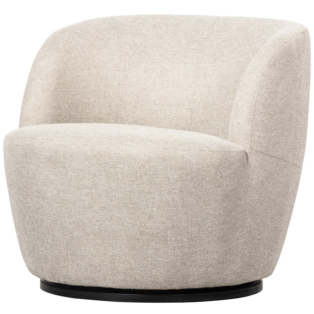 Serra Draaifauteuil Geweven Stof Off White van WOOOD – Luxe comfort op maat van PureWonen. Vraag naar de beste prijs.
