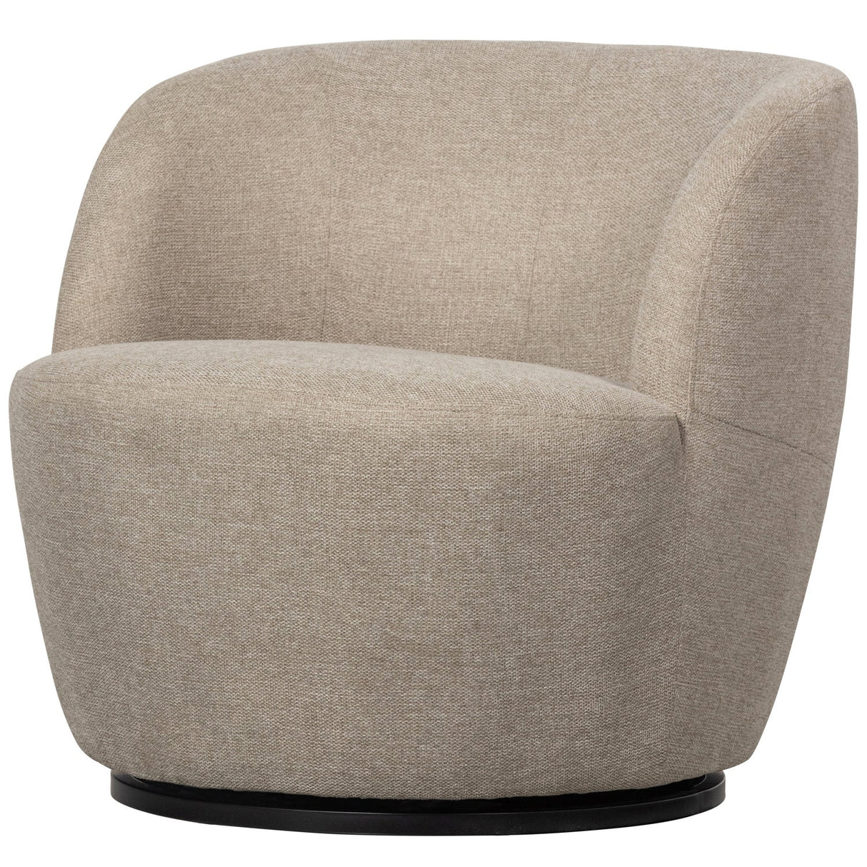 Serra Draaifauteuil Geweven Stof Zand van WOOOD – Luxe comfort op maat van PureWonen. Vraag naar de beste prijs.