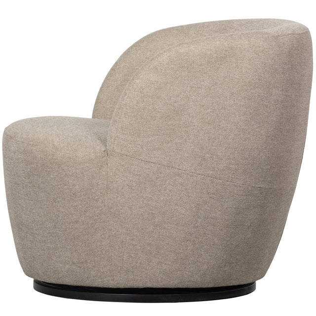 Serra Draaifauteuil Geweven Stof Zand van WOOOD – Luxe comfort op maat van PureWonen. Vraag naar de beste prijs.