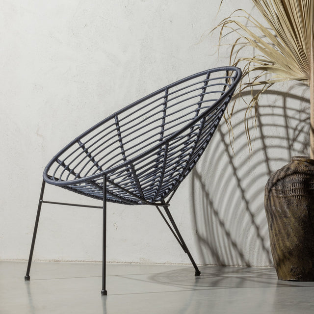 Jane Loungestoel Tuin Inkt van WOOOD – Luxe comfort op maat van PureWonen. Vraag naar de beste prijs.