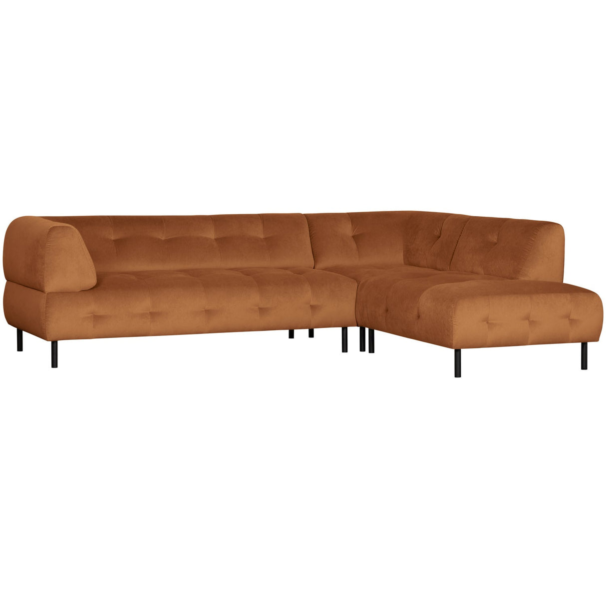 Lloyd Hoekbank Rechts Gewassen Fluweel Cinnamon van WOOOD – Luxe comfort op maat van PureWonen. Vraag naar de beste prijs.