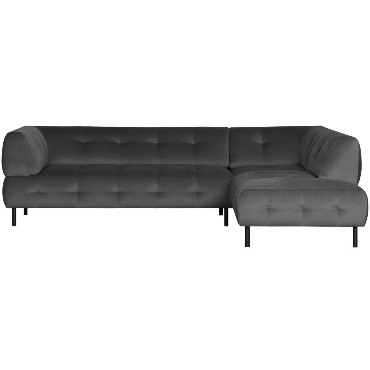 Lloyd Hoekbank Rechts Gewassen Fluweel Cast Iron van WOOOD – Luxe comfort op maat van PureWonen. Vraag naar de beste prijs.