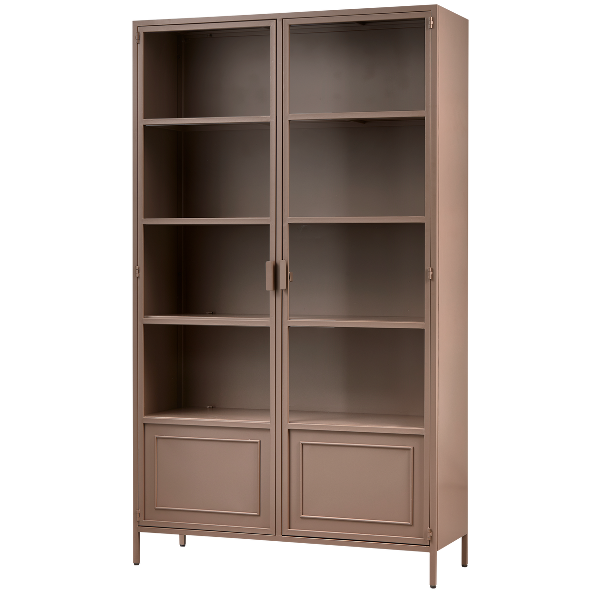 Ronja Vitrinekast Xl Metaal Military Brown van WOOOD – Luxe comfort op maat van PureWonen. Vraag naar de beste prijs.