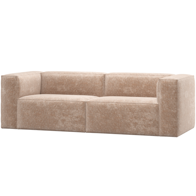 Bean 3,5 Zits Bank Chenille Velvet Naturel