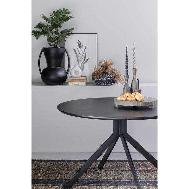 Bruno Eettafel Rond Mdf Zwart O120 Cm van WOOOD – Luxe comfort op maat van PureWonen. Vraag naar de beste prijs.