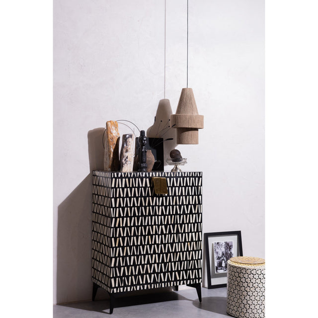 Neva Bijzettafel Zwart/Wit van WOOOD – Luxe comfort op maat van PureWonen. Vraag naar de beste prijs.