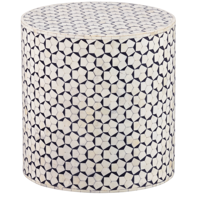 Neva Bijzettafel Zwart/Wit van WOOOD – Luxe comfort op maat van PureWonen. Vraag naar de beste prijs.