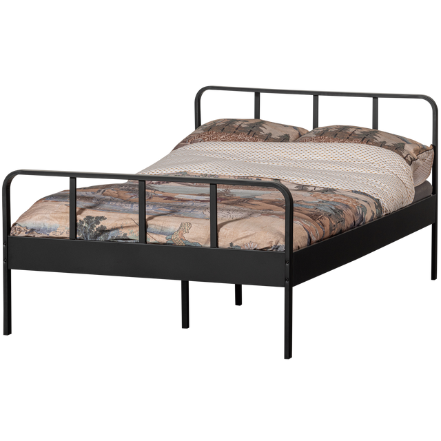 Mees Bed Twijfelaar Metaal Zwart 120x200 Cm van WOOOD – Luxe comfort op maat van PureWonen. Vraag naar de beste prijs.