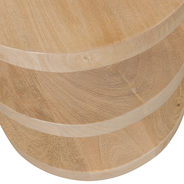 Darren Halfronde Bijzettafel Mango Hout Naturel van WOOOD – Luxe comfort op maat van PureWonen. Vraag naar de beste prijs.