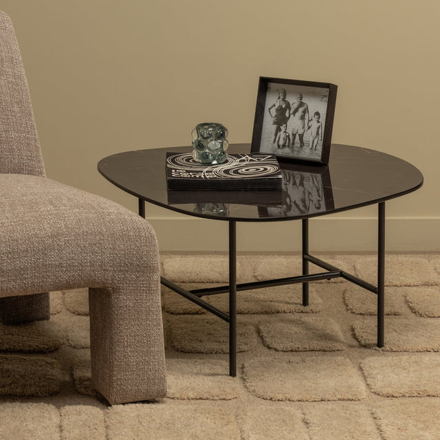Vajen Salontafel Met Zwart Marmeren Look Blad 80x60 Cm van WOOOD – Luxe comfort op maat van PureWonen. Vraag naar de beste prijs.