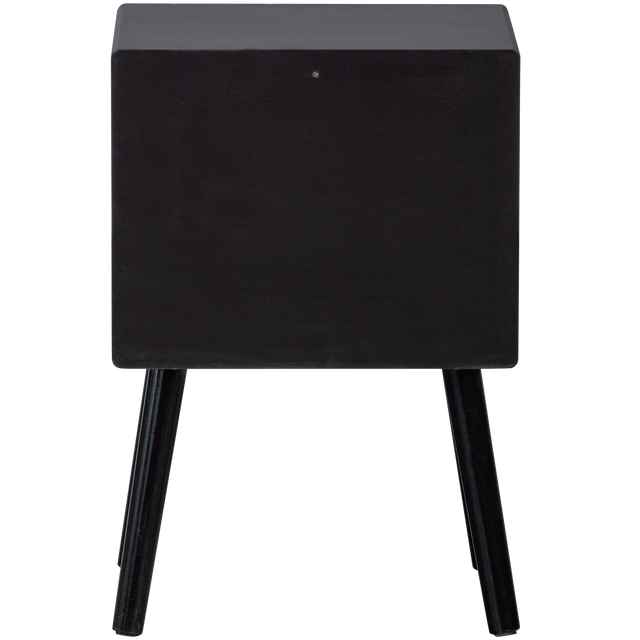 Ozzy Nachtkastje Hout Zwart van WOOOD – Luxe comfort op maat van PureWonen. Vraag naar de beste prijs.