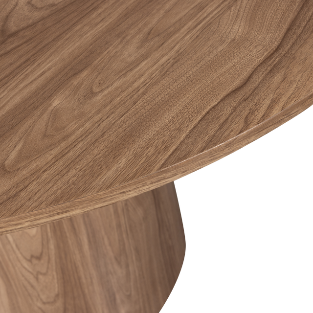 Maan Eettafel Rond Mdf Walnoot O120 Cm van WOOOD – Luxe comfort op maat van PureWonen. Vraag naar de beste prijs.