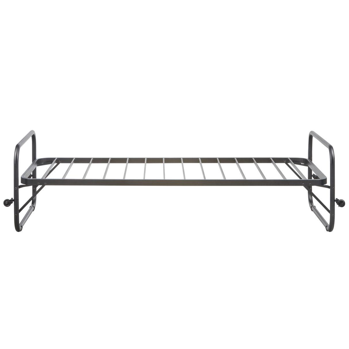 Lucy Eenpersoons Onderschuifbed Metaal Zwart 90x200 Cm van WOOOD – Luxe comfort op maat van PureWonen. Vraag naar de beste prijs.